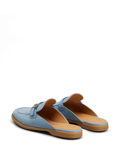 Tod's leather mules - Blue
