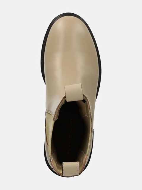 Tommy Hilfiger sztyblety skórzane MONOCHROMATIC CHELSEA BOOT