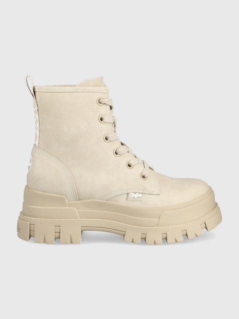 Buffalo workery Aspha RLD damskie kolor beżowy na platformie lekko ocieplone 1622097 - zdjęcie produktu nr 1