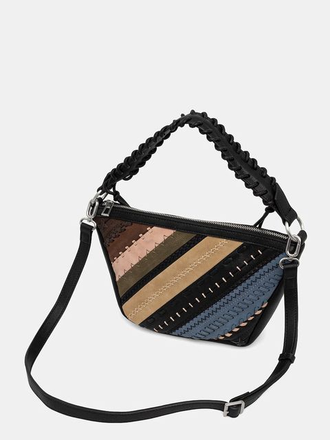 Desigual torebka QUEBEC WHIPSTITCH PAT kolor czarny 25WAXP78