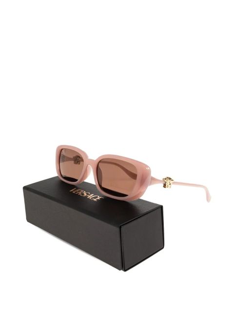 Versace Eyewear rectangle medusa sunglasses - Pink