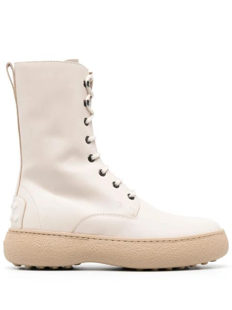 Tod's lace-up ankle boots - Neutrals - zdjęcie produktu nr 1