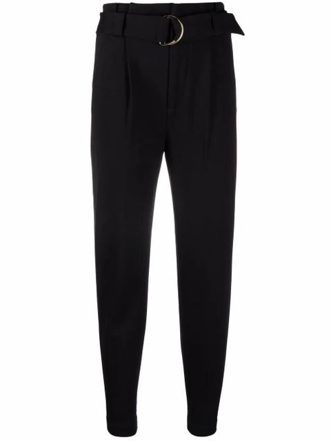 Lauren Ralph Lauren belted slim-fit trousers - Black - zdjęcie produktu nr 1