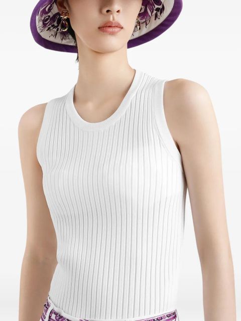 Dolce & Gabbana ribbed top - White