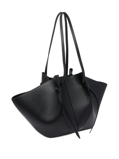 Yuzefi large Mochi pebble-grain shoulder bag - Black