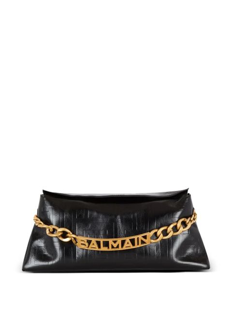 Balmain 1945 leather clutch bag - Black - zdjęcie produktu nr 1
