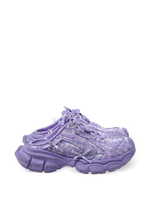 Balenciaga 3XL Check lace-up mules - Purple - zdjęcie produktu nr 1