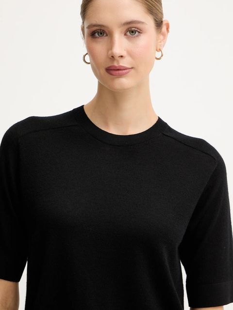 United Colors of Benetton sweter wełniany damskie kolor czarny lekki 11AHD10E6 - zdjęcie produktu nr 2