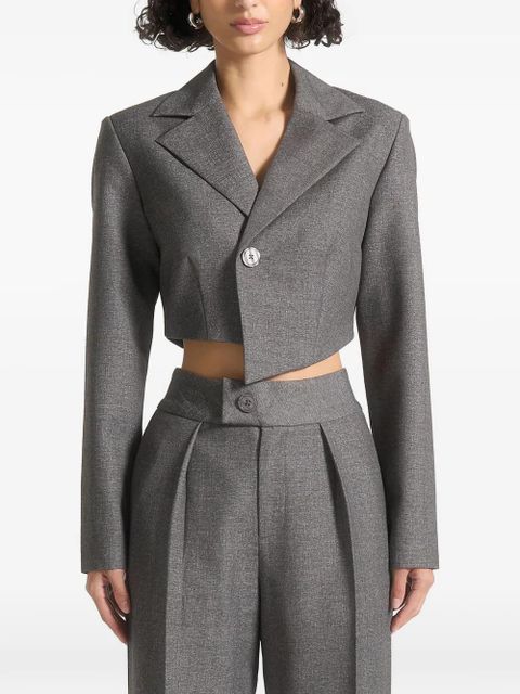 Manière De Voir Dina asymmetric tailored blazer - Grey - zdjęcie produktu nr 1