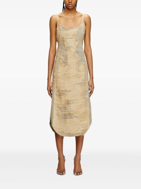 Diesel De-Vera-Fsg midi dress - Neutrals