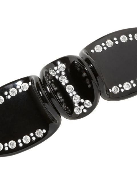 Jennifer Behr Gladys crystal barrette - Black