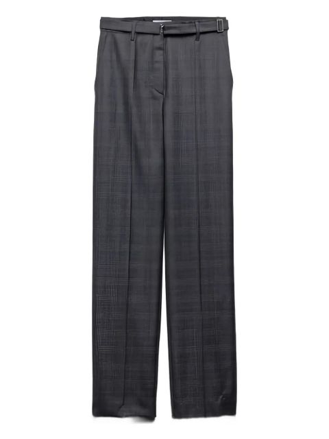 Prada pleated belted trousers - Grey - zdjęcie produktu nr 1