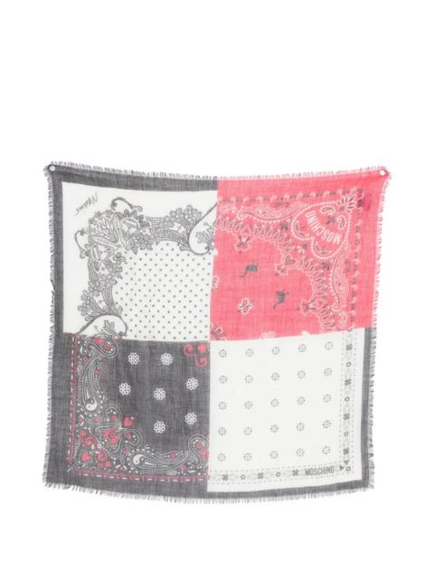 Moschino patchwork scarf - White - zdjęcie produktu nr 1