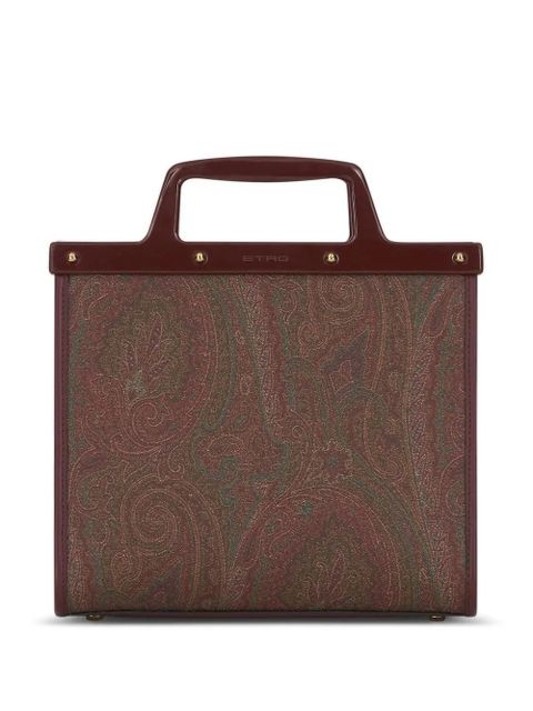 ETRO paisley-print embroidered tote