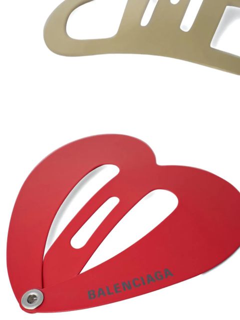 Balenciaga logo clip set - Gold