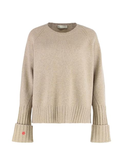 Tory Burch crew-neck sweater - Neutrals - zdjęcie produktu nr 1