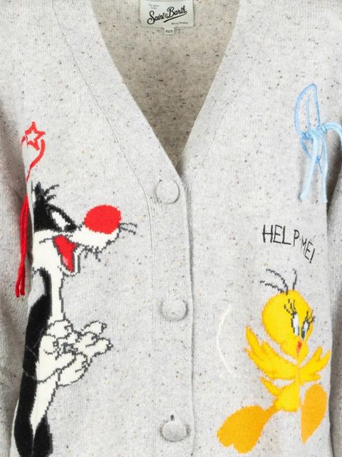 MC2 Saint Barth x Warner Bros. Sasi jacquard cardigan - Grey