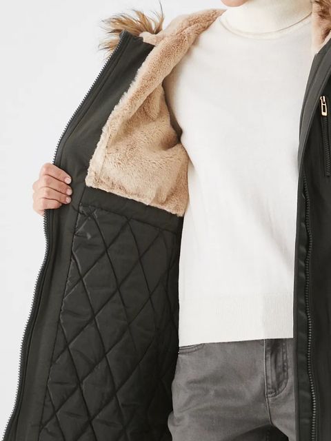 Medicine parka damska kolor zielony