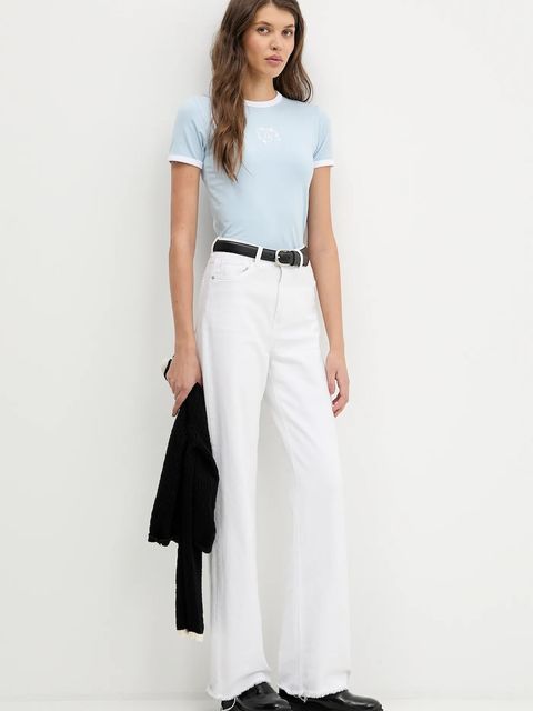 Guess Jeans t-shirt damski kolor niebieski W6RI16 J1314