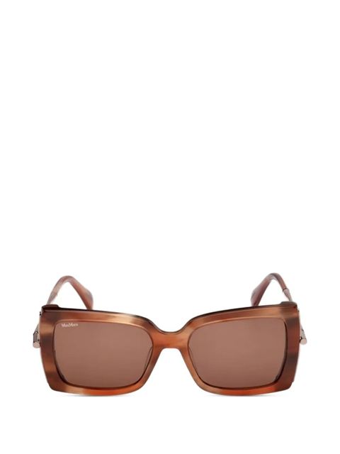 Max Mara rectangle sunglasses - Brown - zdjęcie produktu nr 1