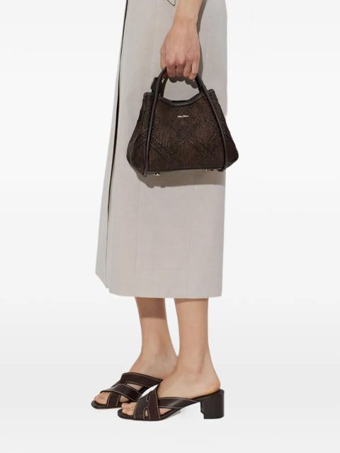 Max Mara extra-small Marine woven tote bag - Brown - zdjęcie produktu nr 2