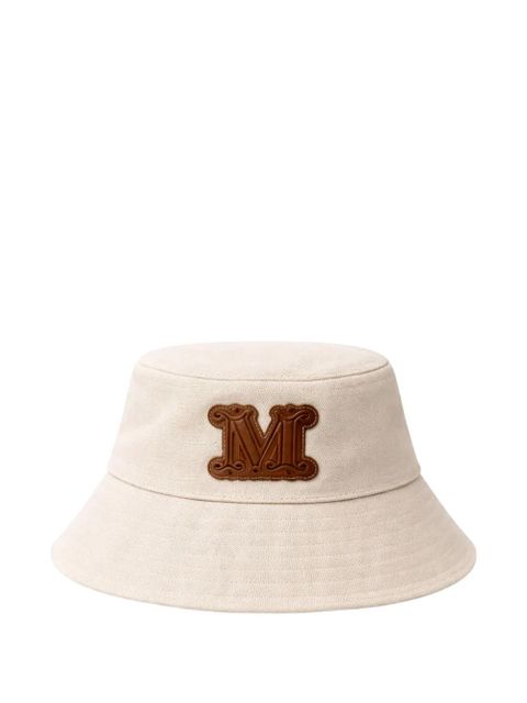 Max Mara logo-appliqué bucket hat - Neutrals - zdjęcie produktu nr 1