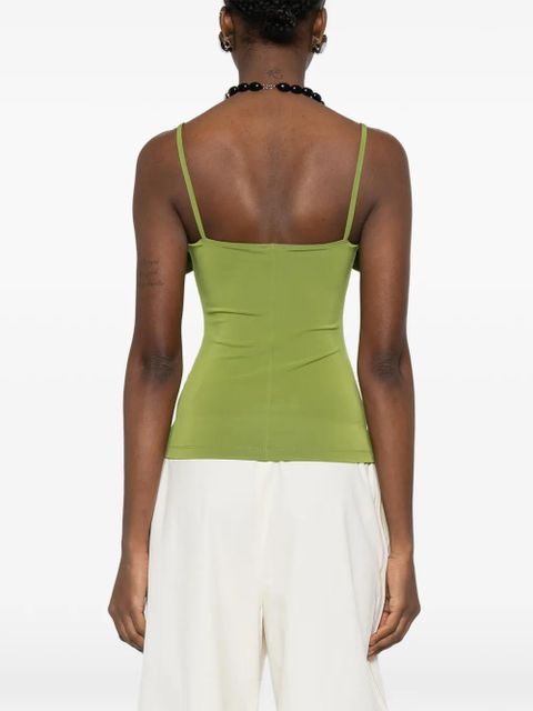 Nanushka Marinie square-neck top - Green