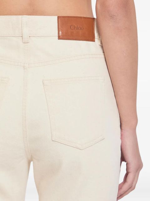 Chloé straight-leg cotton jeans - Neutrals