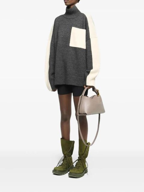 JW Anderson panelled high-neck sweater - Grey