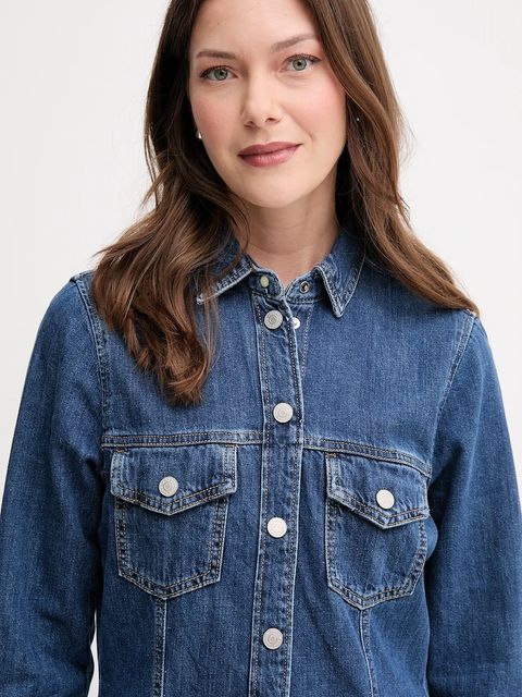 Pepe Jeans sukienka jeansowa kolor niebieski mini prosta PL95377284C1