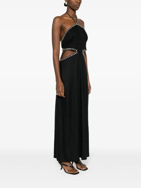 Simkhai rhinestone-embellished dress - Black