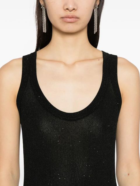 TOM FORD sequin-embellished ribbed dress - Black