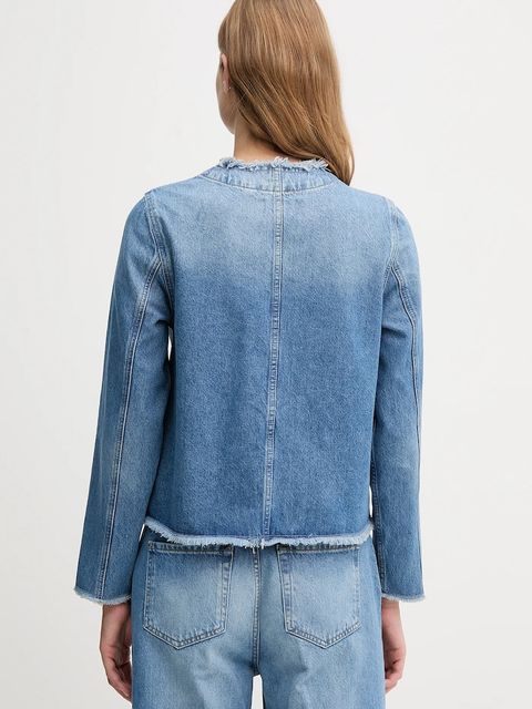 Joop! kurtka jeansowa kolor niebieski przejściowa 30047818