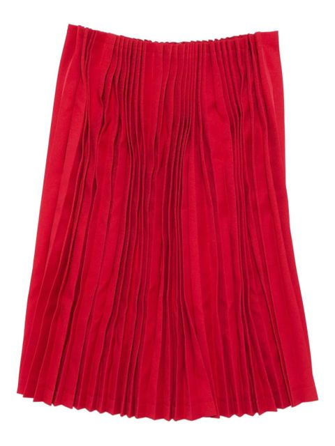 Comme Des Garçons pleated midi skirt - Red - zdjęcie produktu nr 1