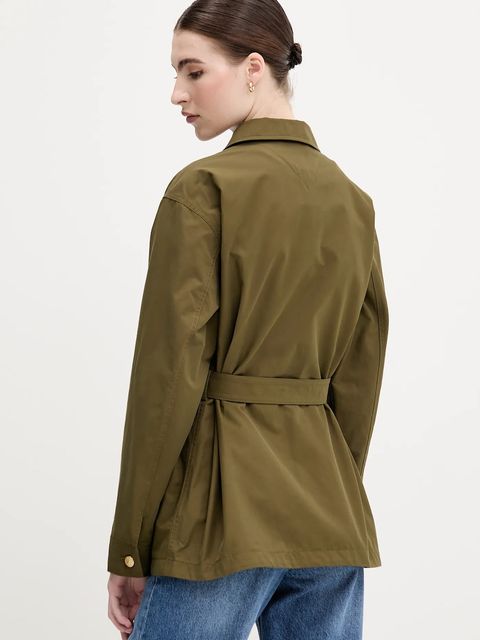 Tommy Hilfiger kurtka kolor zielony przejściowa WW0WW45620
