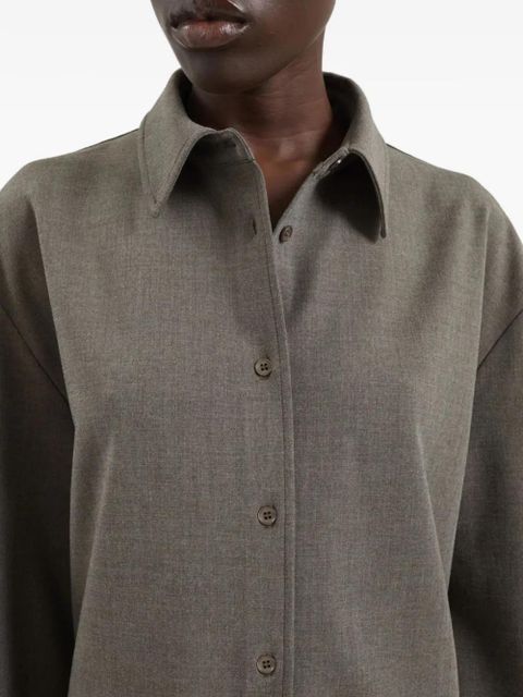 The Frankie Shop Peri buttoned collared shirt - Grey