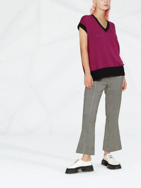 Marni V-neck knitted top - Purple - zdjęcie produktu nr 2