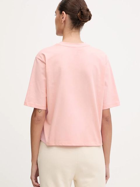 Guess t-shirt bawełniany AURLIE damski kolor różowy V4YI06 I3Z14