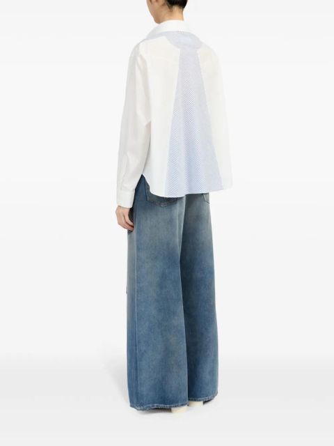 MM6 Maison Margiela cropped shirt - White