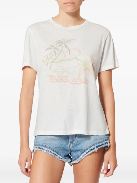 MARANT ÉTOILE ZEWEL floral-print T-shirt - White