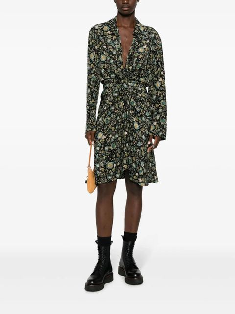Zadig&Voltaire Rozo floral-print silk dress - Black - zdjęcie produktu nr 2