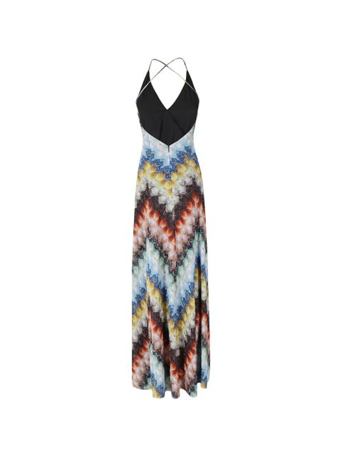 Missoni halterneck maxi dress - Blue - zdjęcie produktu nr 2