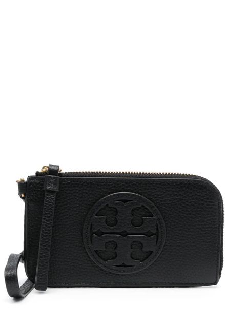 Tory Burch Miller logo-cut card case - Black - zdjęcie produktu nr 1