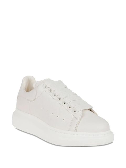 Alexander McQueen Oversized leather platform sneakers - Neutrals - zdjęcie produktu nr 2