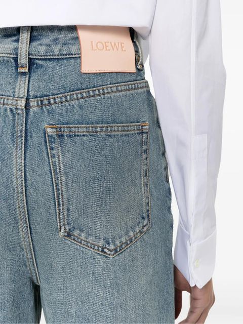 LOEWE high-rise wide-leg jeans - Blue
