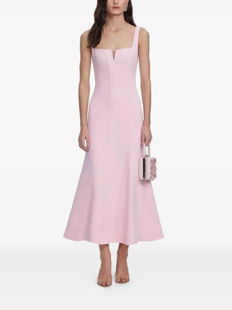 Self-Portrait square-neck midi dress - Pink - zdjęcie produktu nr 1