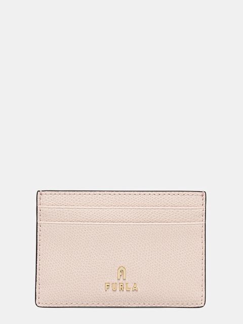 Furla etui na karty skórzane kolor różowy WP00305.ARE000.0496S - zdjęcie produktu nr 1