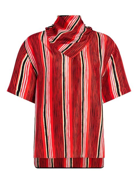 Proenza Schouler Amira striped blouse - Red - zdjęcie produktu nr 1