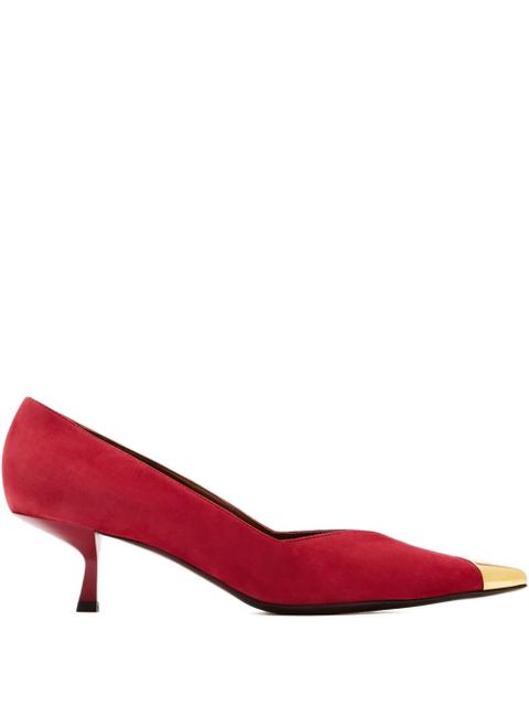 Giuseppe Zanotti 40mm Melaine suede pumps - Red - zdjęcie produktu nr 1
