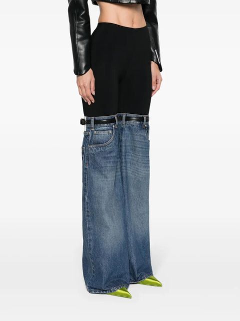 Coperni Hybrid denim-panels trousers - Black - zdjęcie produktu nr 2